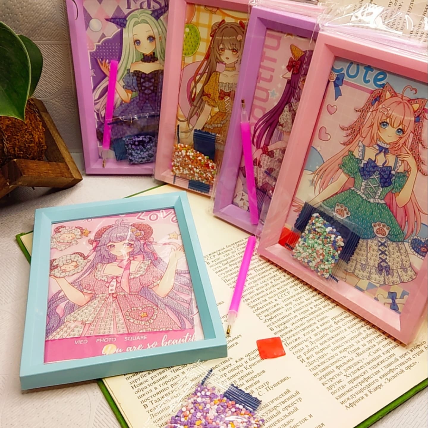 نقاشی با الماس قابدار انیمه