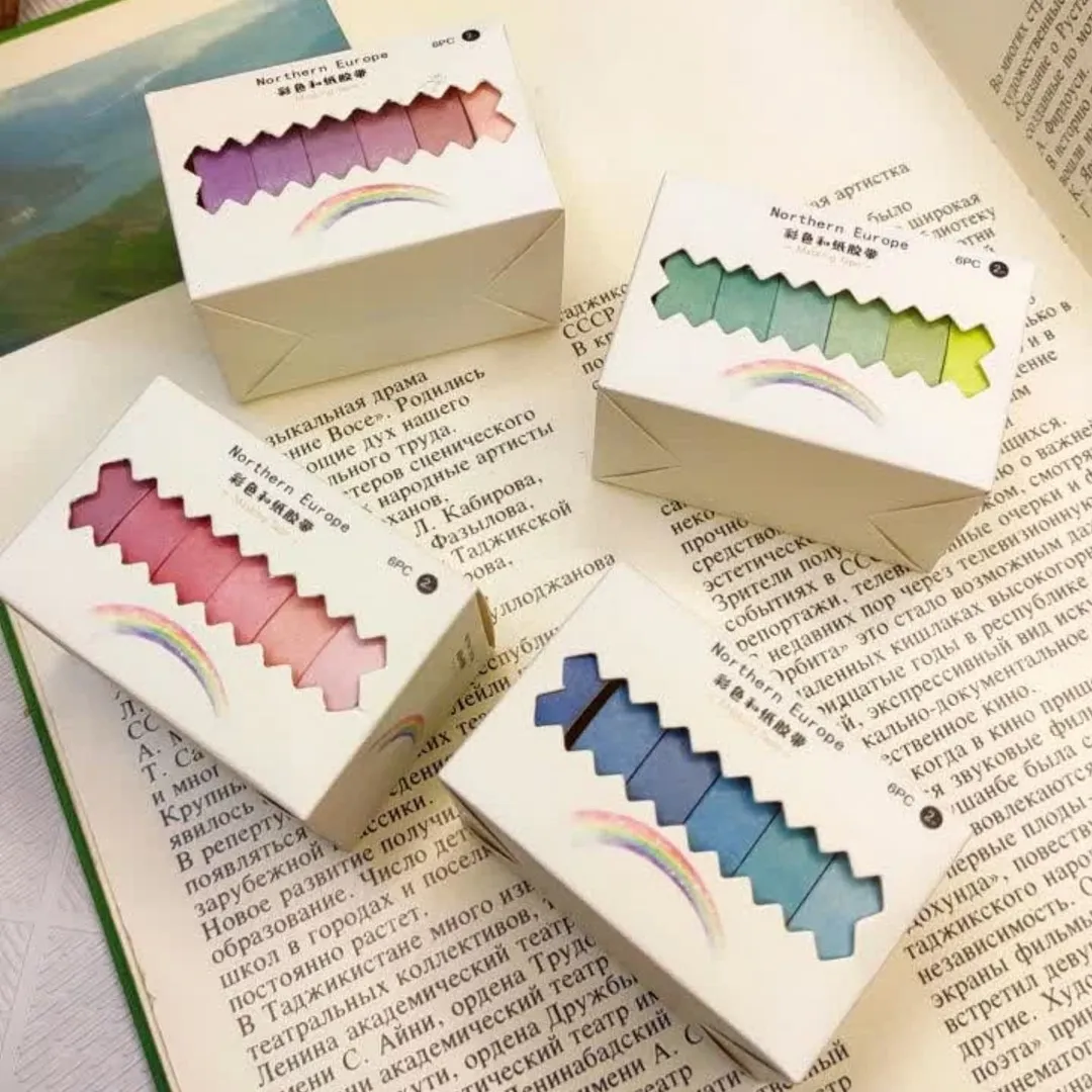 چسب واشی کاغذی طیف رنگی