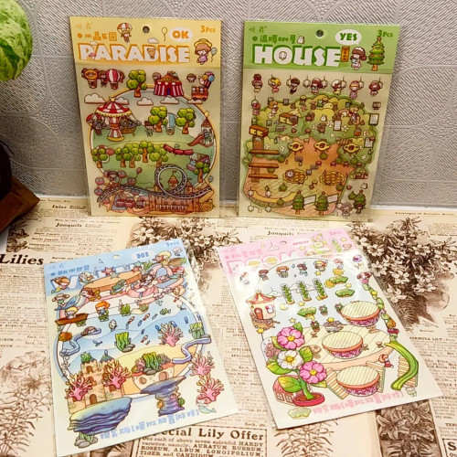 استیکر چیدمان مینیاتوری