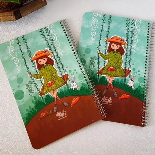 دفتر حاشیه دار آ۵ دخترانه ۵۰ برگ