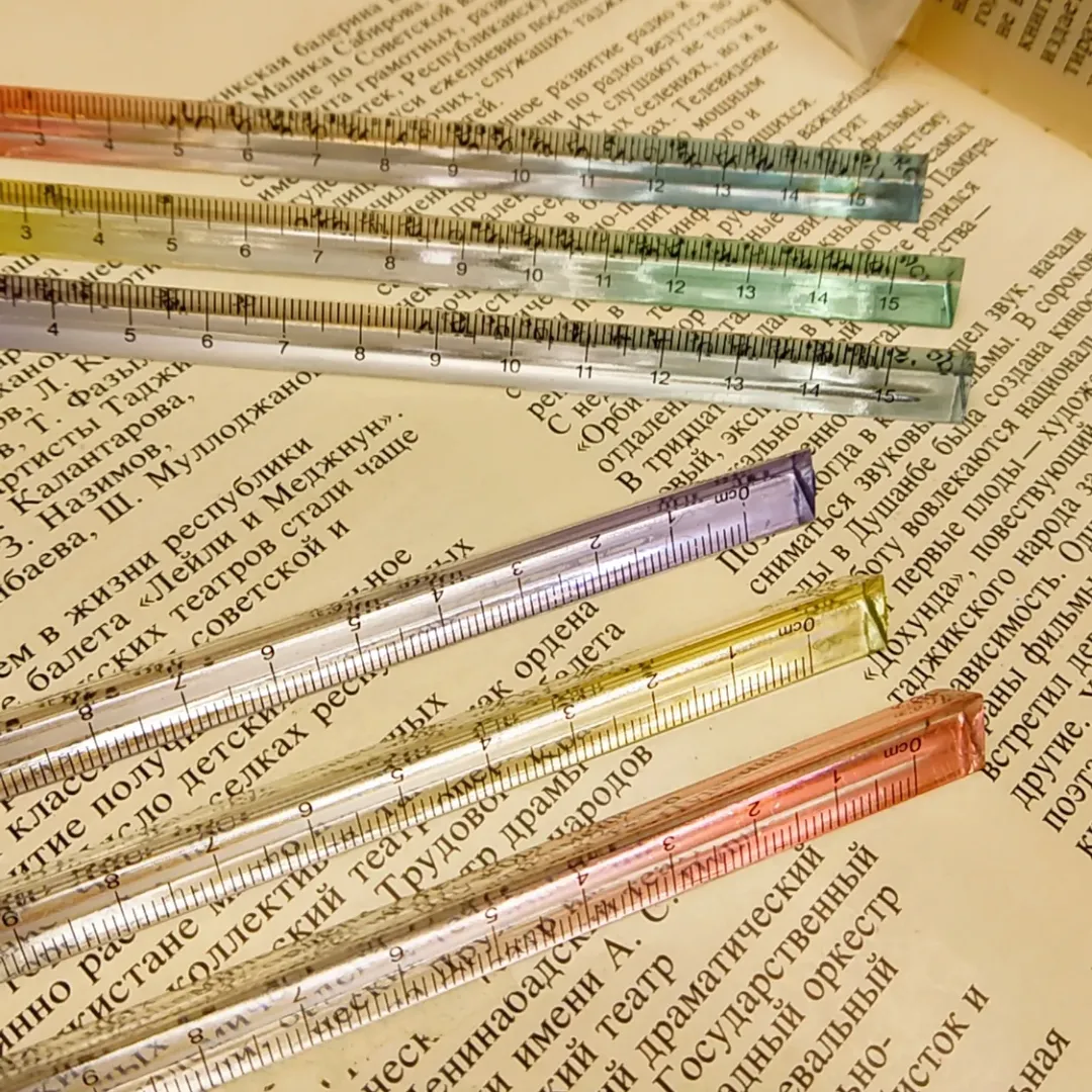 خطکش سهوجهی منشوری ۱۵ سانتی